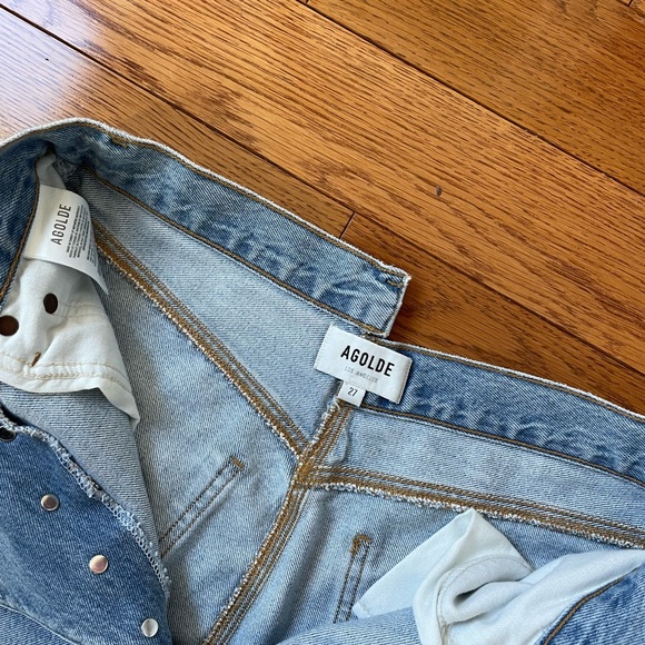 AGOLDE brand new never worn viral criss cross jeans - Picture 6 of 10
